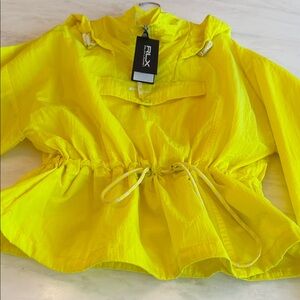 RLX Ralph Lauren Hooded pullover jacket-Performance shell & water repel NWT S